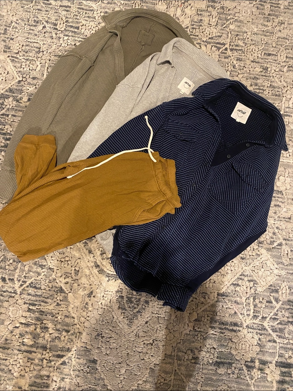 Aerie Waffle Knit Collection- Tops and pants- Medium